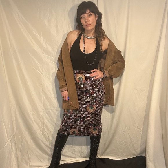 Vintage Suede Oversized Joanie Char 1980’s Jacket - Picture 7 of 16